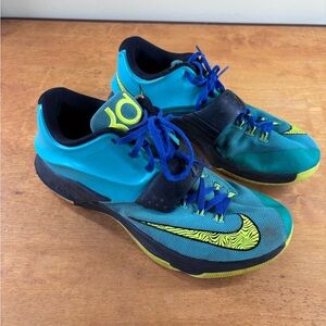 Nike men’s 13 VII KD summer uprising jade/volt running athletic shoes